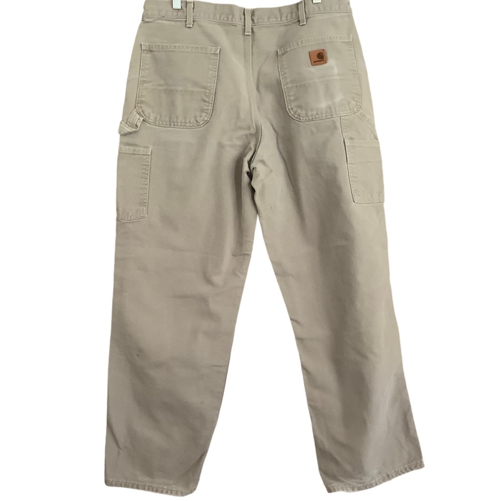Carhartt Original Dungaree Fit Khaki Work Pants Sz 36/32